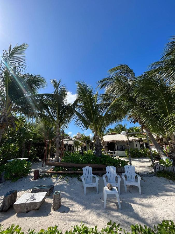 Lunazul Eco-Cabana Frente Al Mar Mahahual Εξωτερικό φωτογραφία