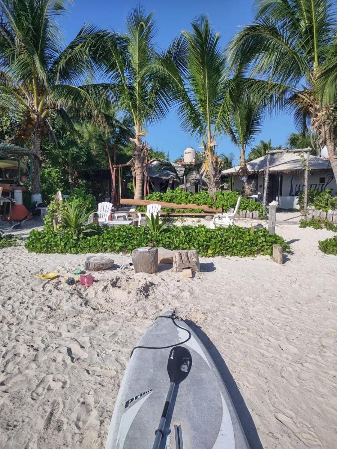 Lunazul Eco-Cabana Frente Al Mar Mahahual Εξωτερικό φωτογραφία