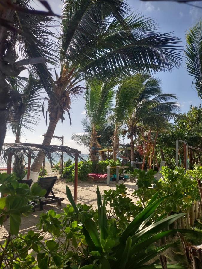 Lunazul Eco-Cabana Frente Al Mar Mahahual Εξωτερικό φωτογραφία