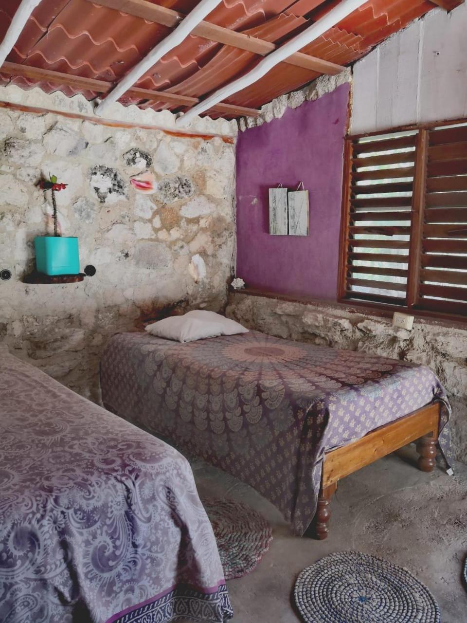 Lunazul Eco-Cabana Frente Al Mar Mahahual Εξωτερικό φωτογραφία