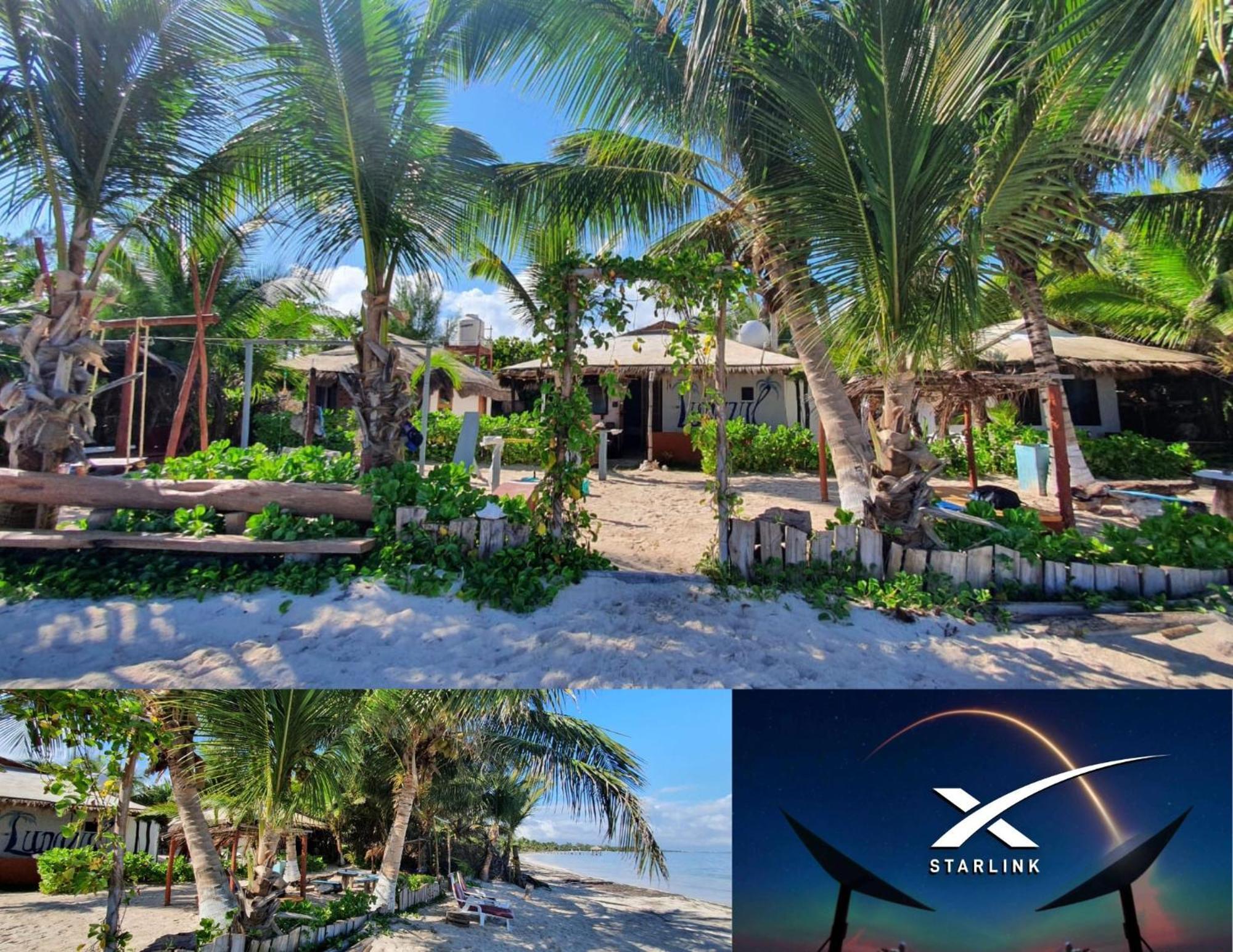 Lunazul Eco-Cabana Frente Al Mar Mahahual Εξωτερικό φωτογραφία