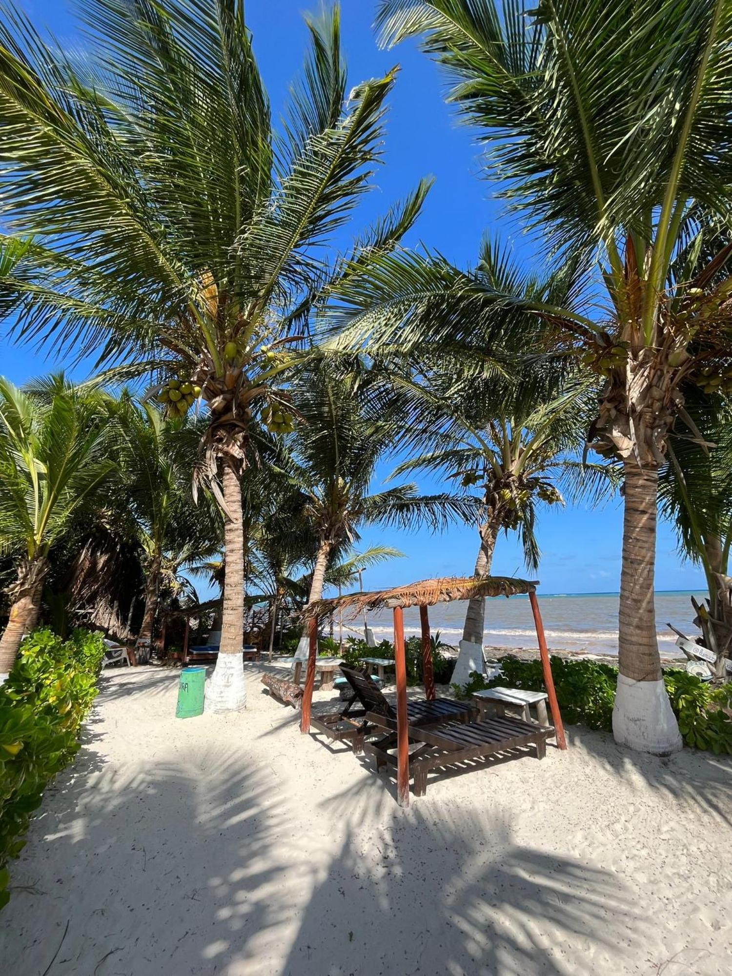 Lunazul Eco-Cabana Frente Al Mar Mahahual Εξωτερικό φωτογραφία