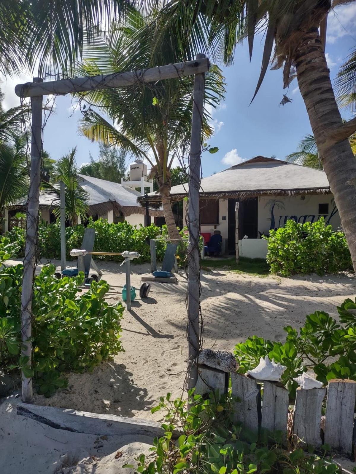 Lunazul Eco-Cabana Frente Al Mar Mahahual Εξωτερικό φωτογραφία