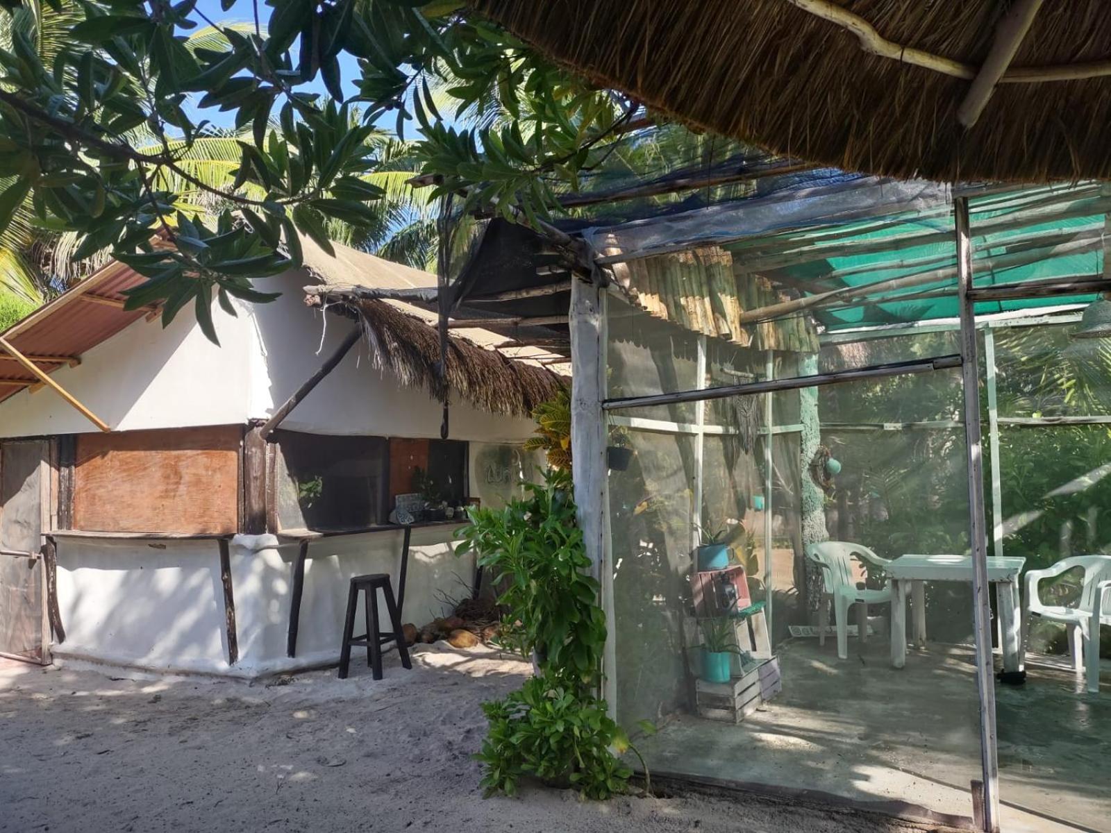 Lunazul Eco-Cabana Frente Al Mar Mahahual Εξωτερικό φωτογραφία