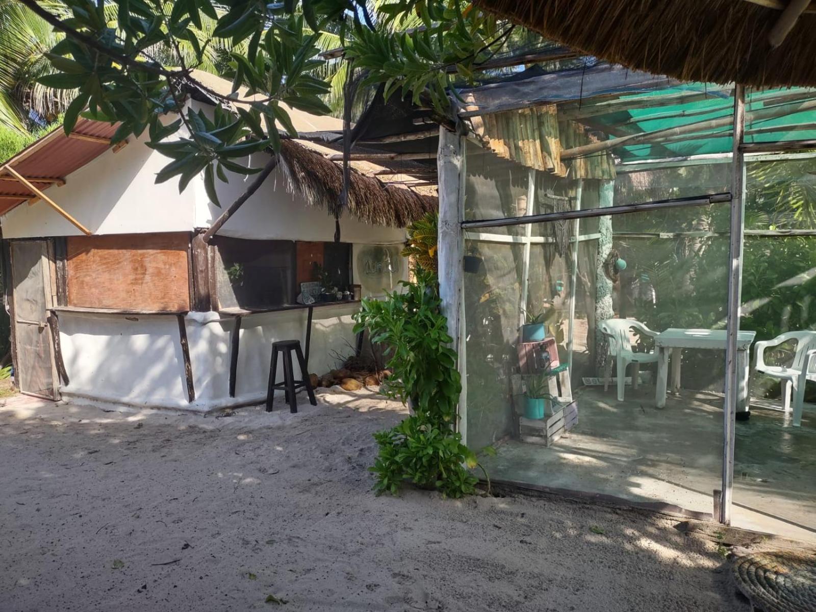 Lunazul Eco-Cabana Frente Al Mar Mahahual Εξωτερικό φωτογραφία